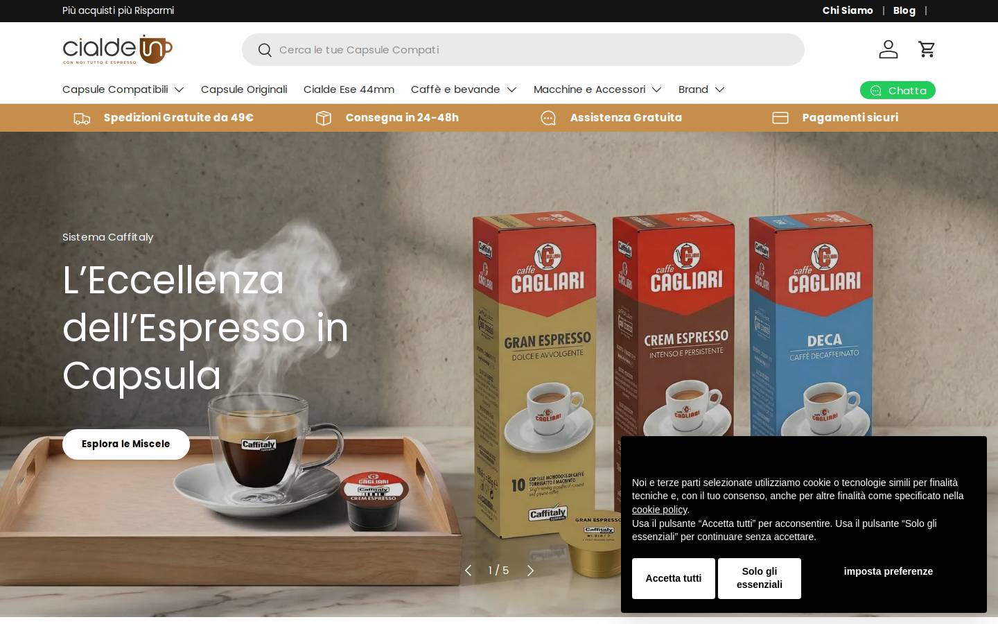 Cialdein homepage screenshot