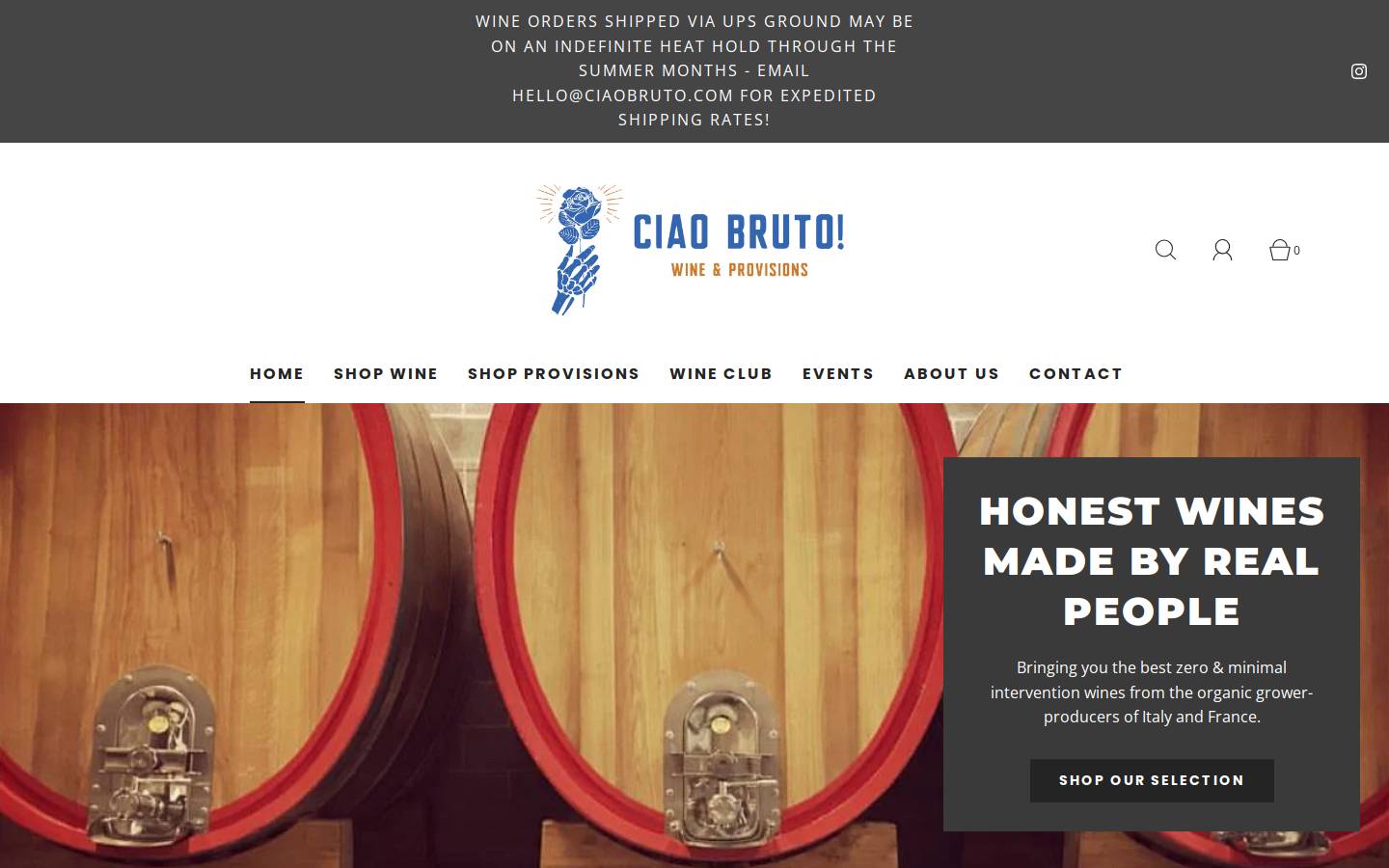 ciaobruto.com homepage screenshot