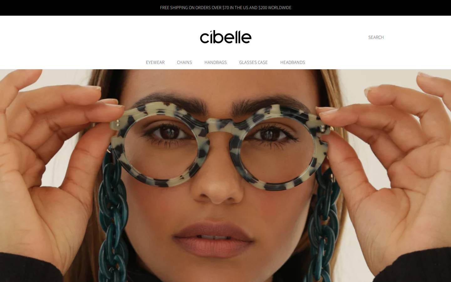 cibelleeyewear.com homepage screenshot