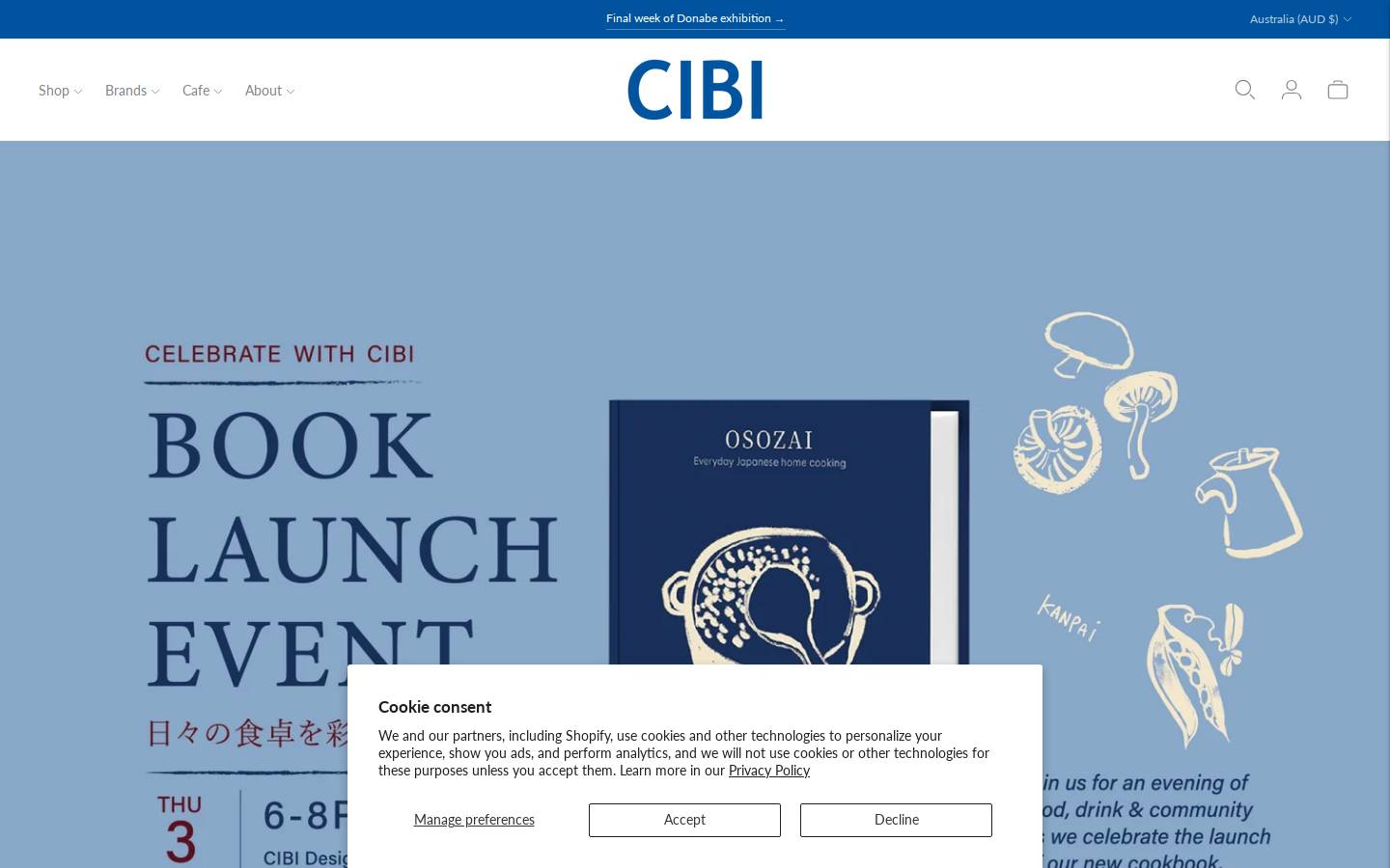 cibi.com.au homepage screenshot