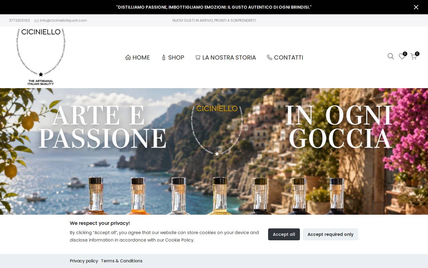 ciciniello.it homepage screenshot