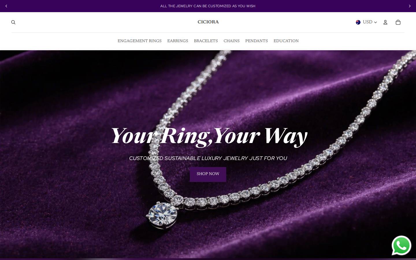 ciciorastar.com homepage screenshot