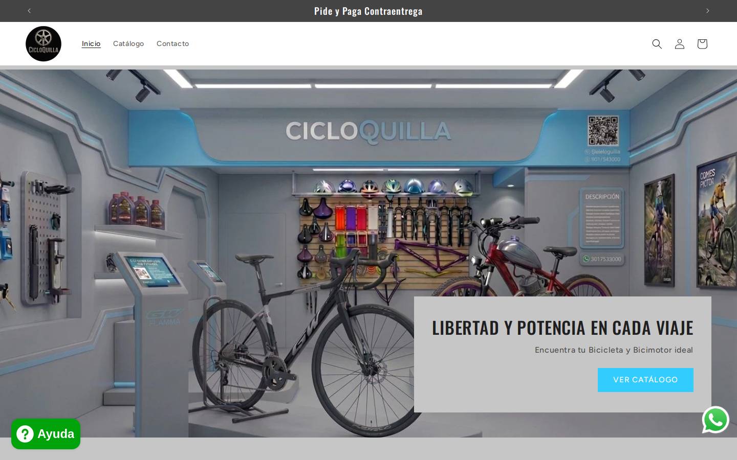 cicloquilla.com homepage screenshot
