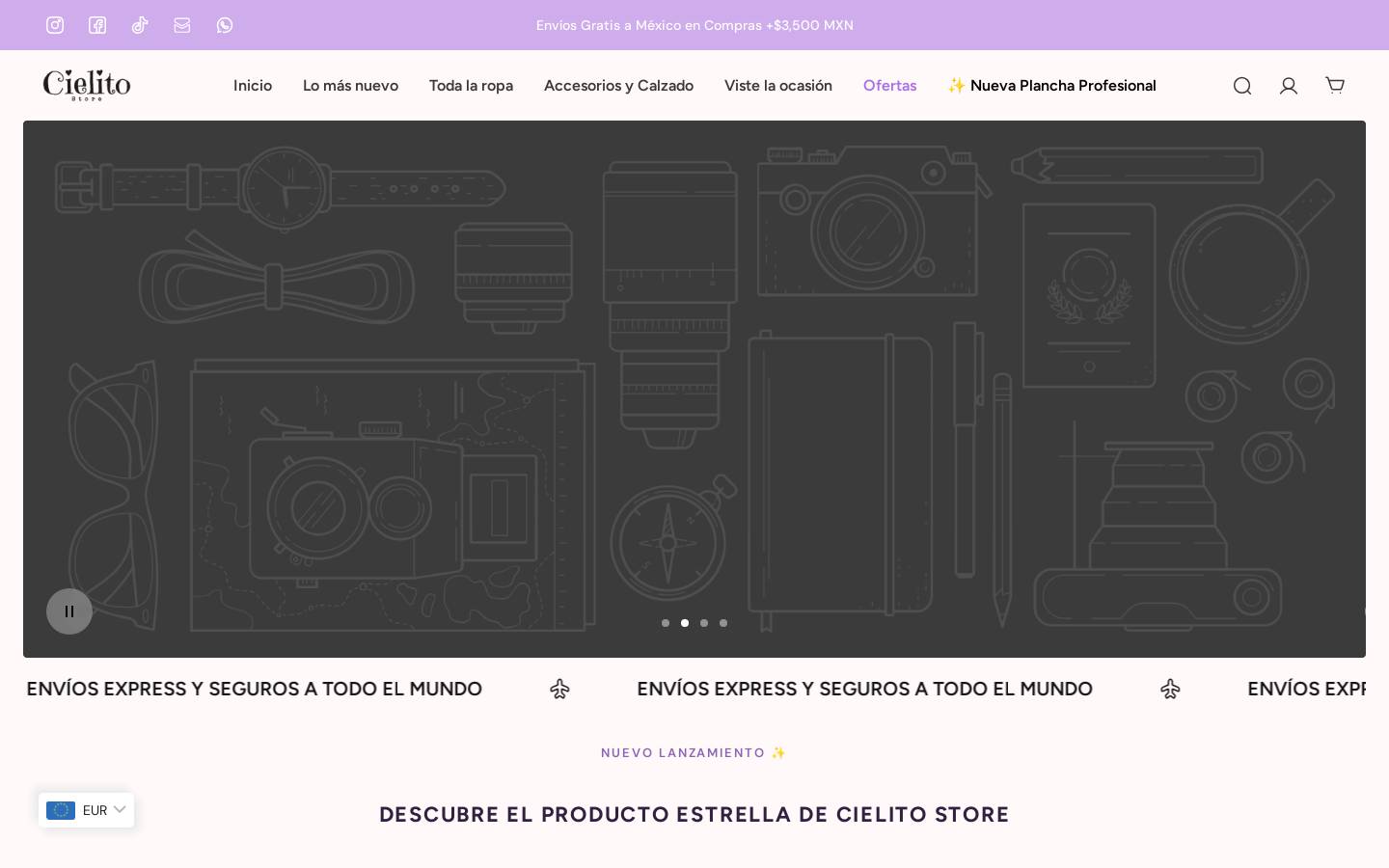 cielitostore.com homepage screenshot