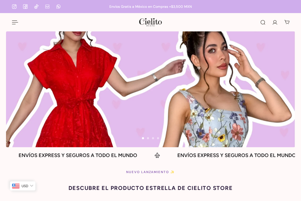 CielitoStoreMX homepage screenshot
