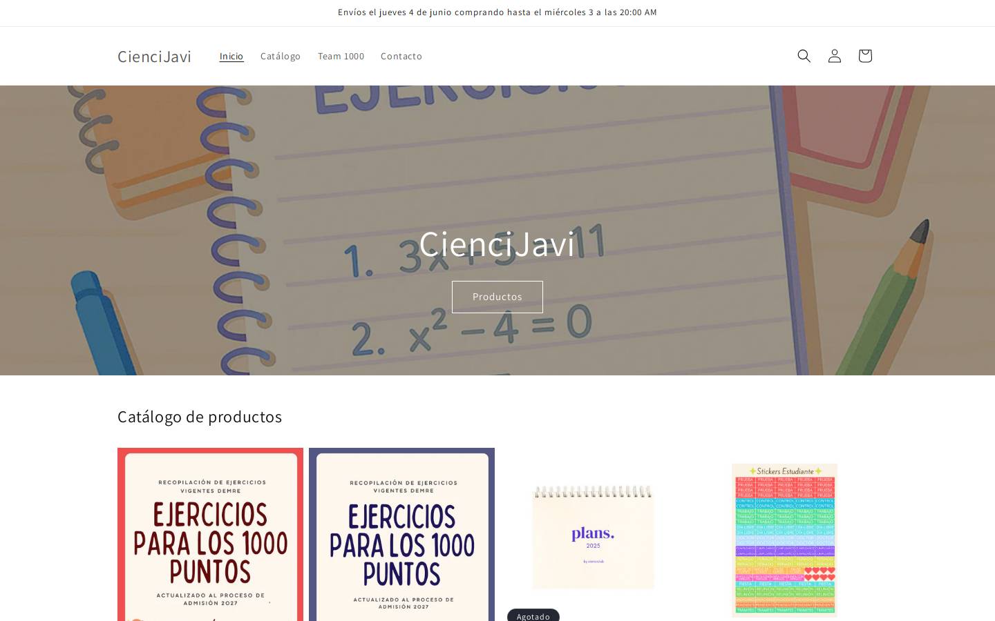 ciencijavi.com homepage screenshot