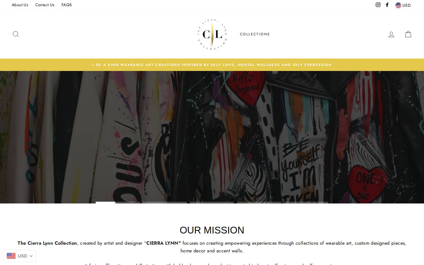 cierralynncollection.com homepage screenshot