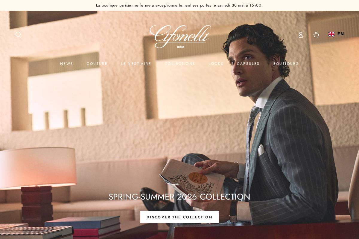 cifonelli.com homepage screenshot