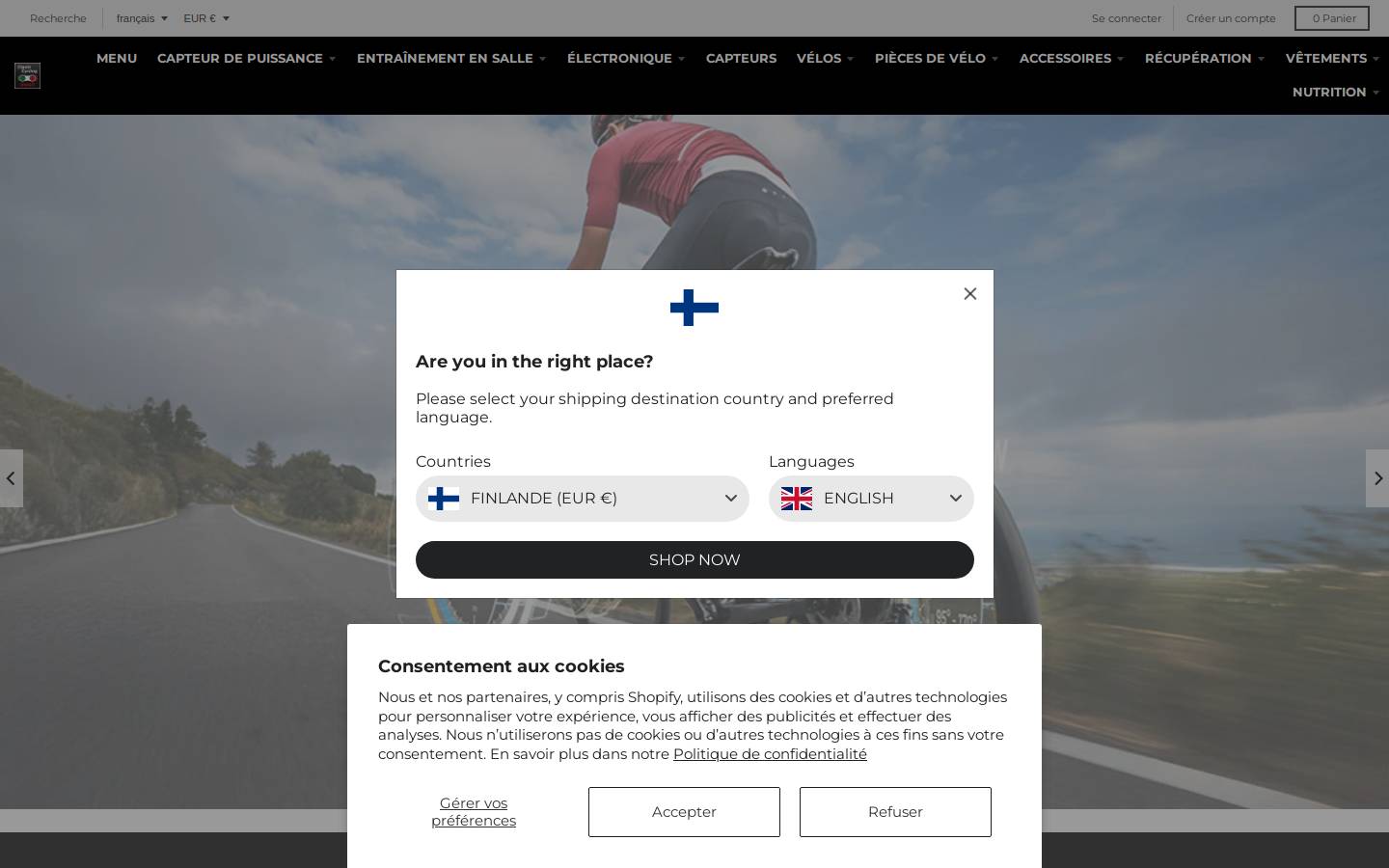 Cigala Cycling homepage screenshot