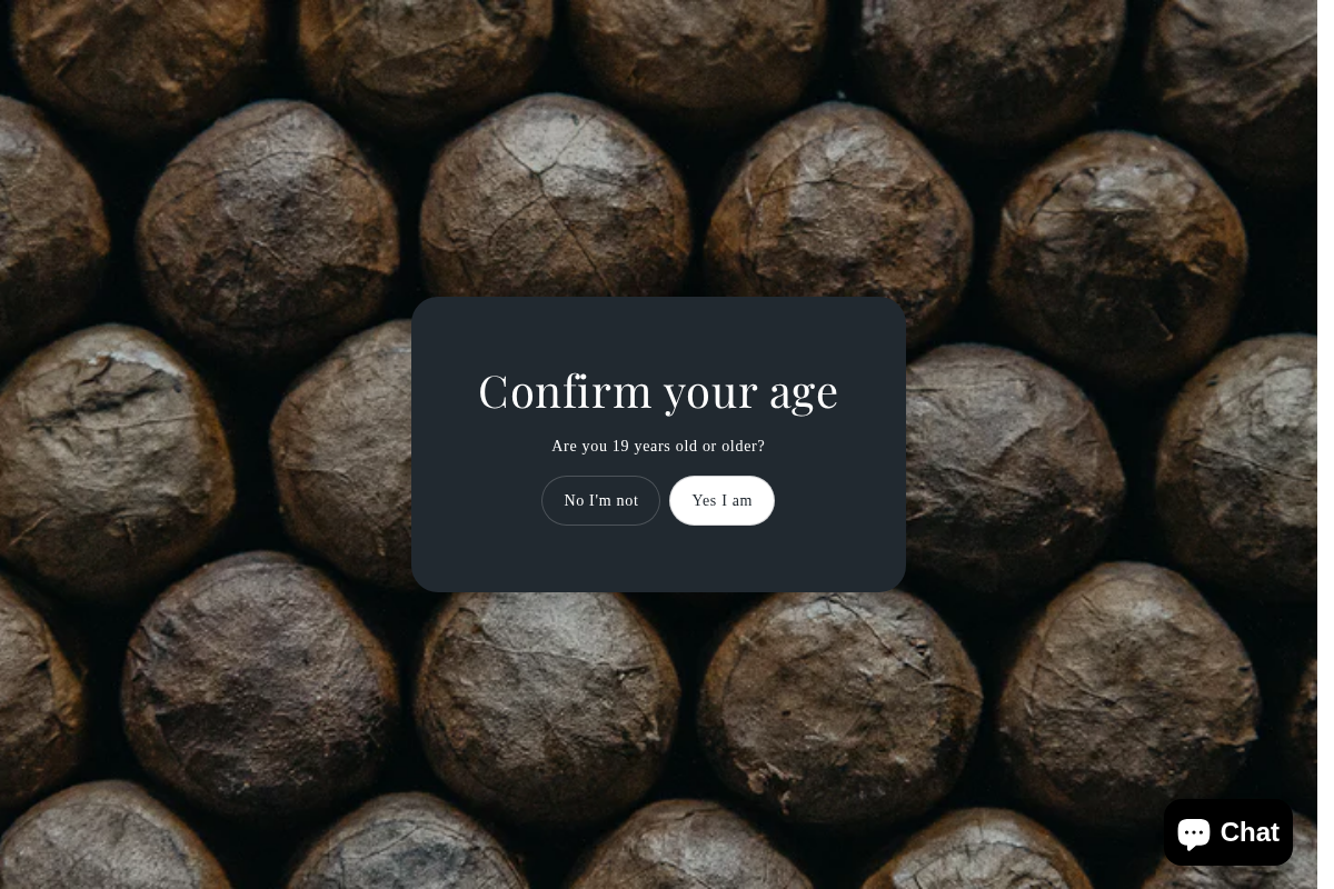 Cigar Bodega homepage screenshot