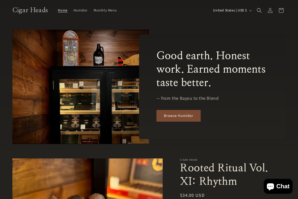 cigarheads.net homepage screenshot