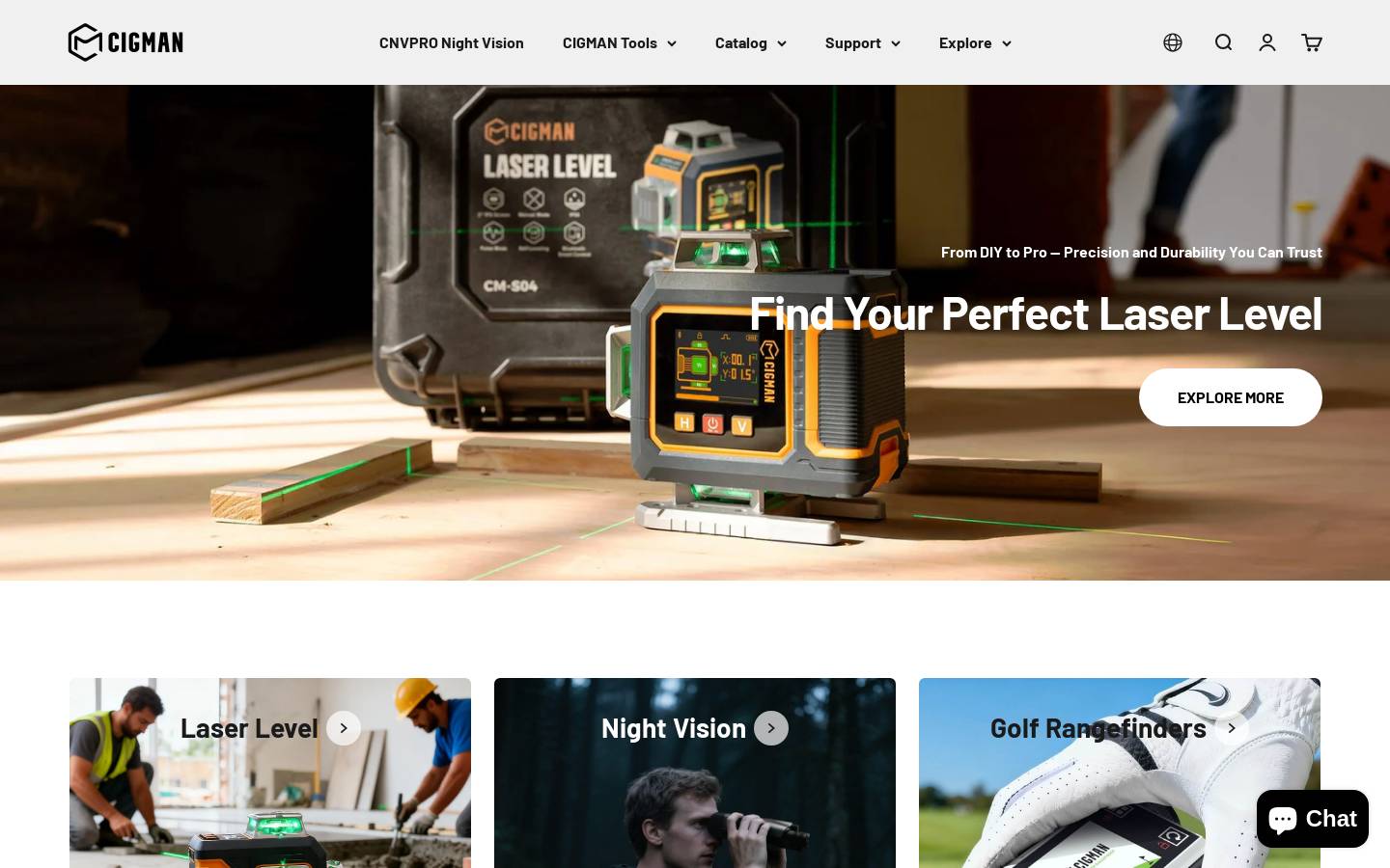 cigman.com homepage screenshot