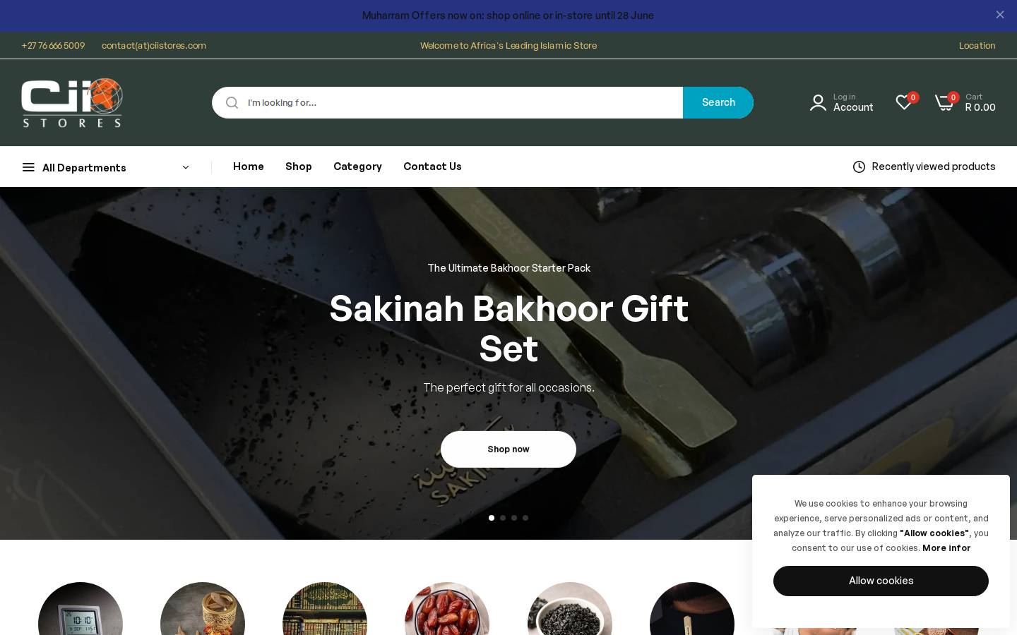 ciistores.com homepage screenshot