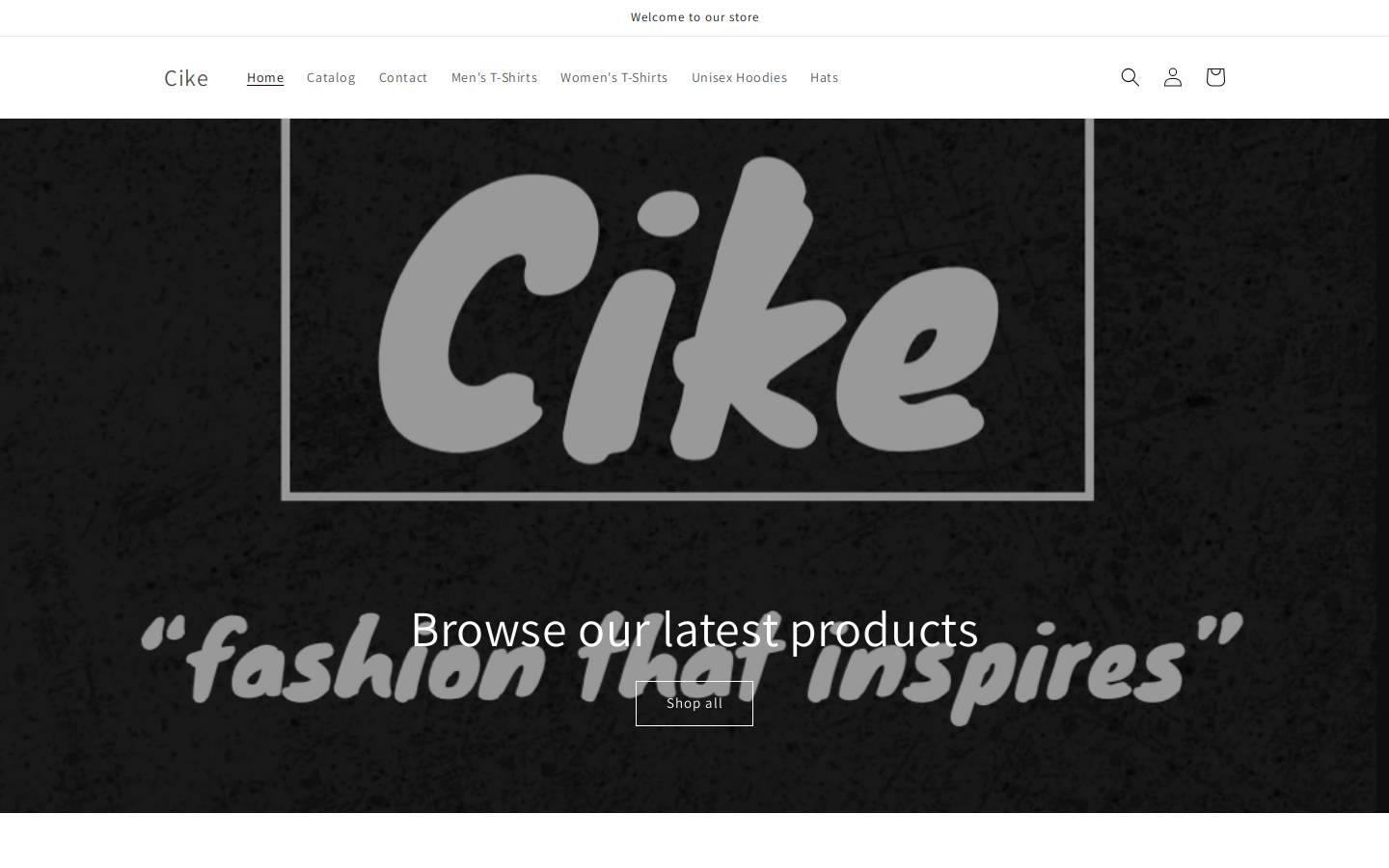 cikemerch.com homepage screenshot