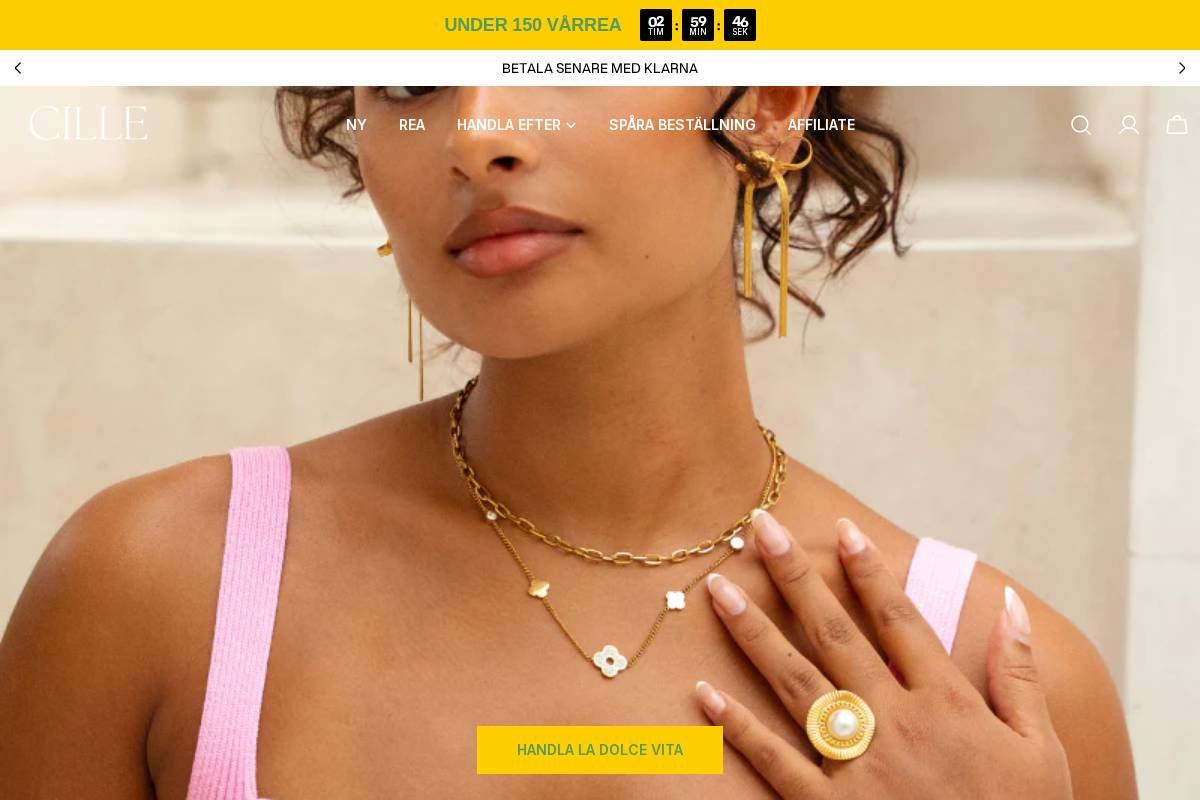 Cille Juveler homepage screenshot
