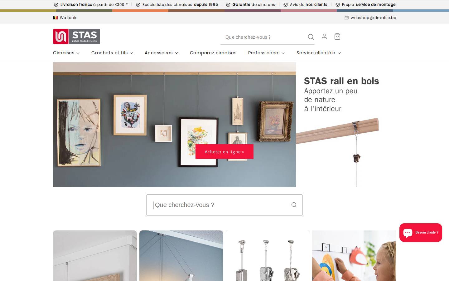 cimaise.be homepage screenshot