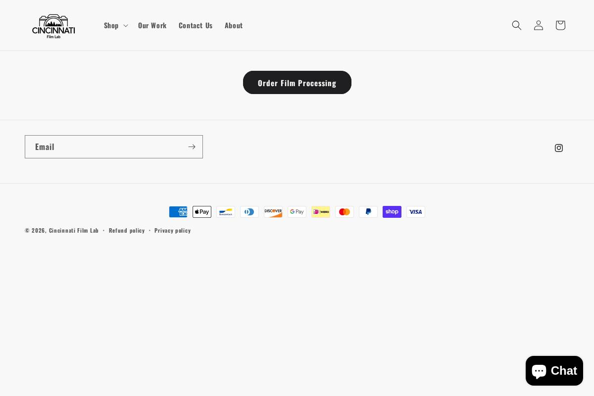 cincinnatifilmlab.com homepage screenshot