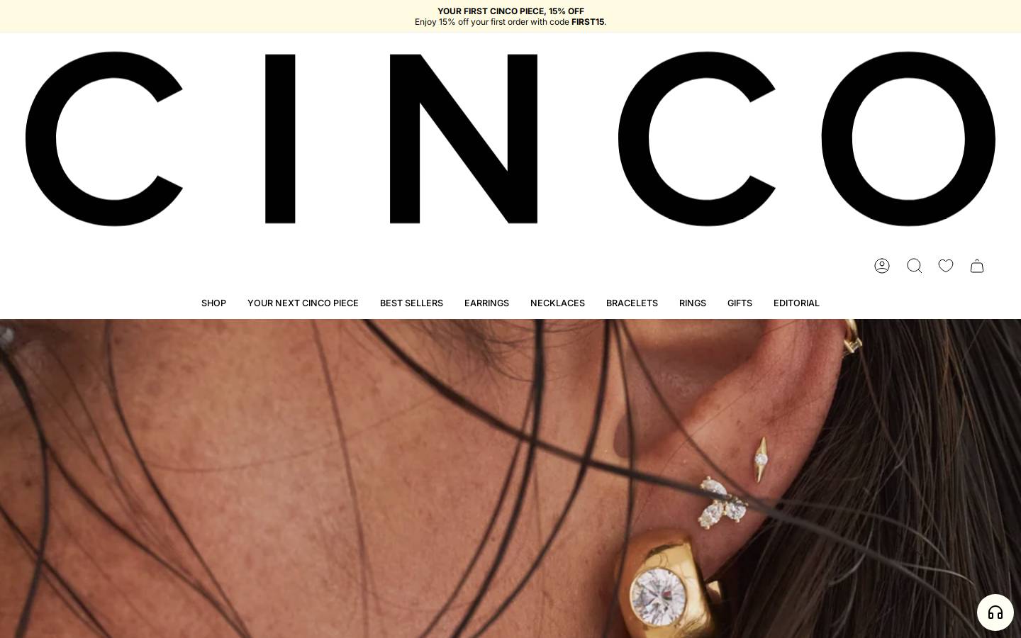 CINCO STORE homepage screenshot