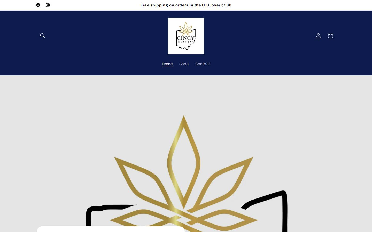 cincyhempbar.com homepage screenshot