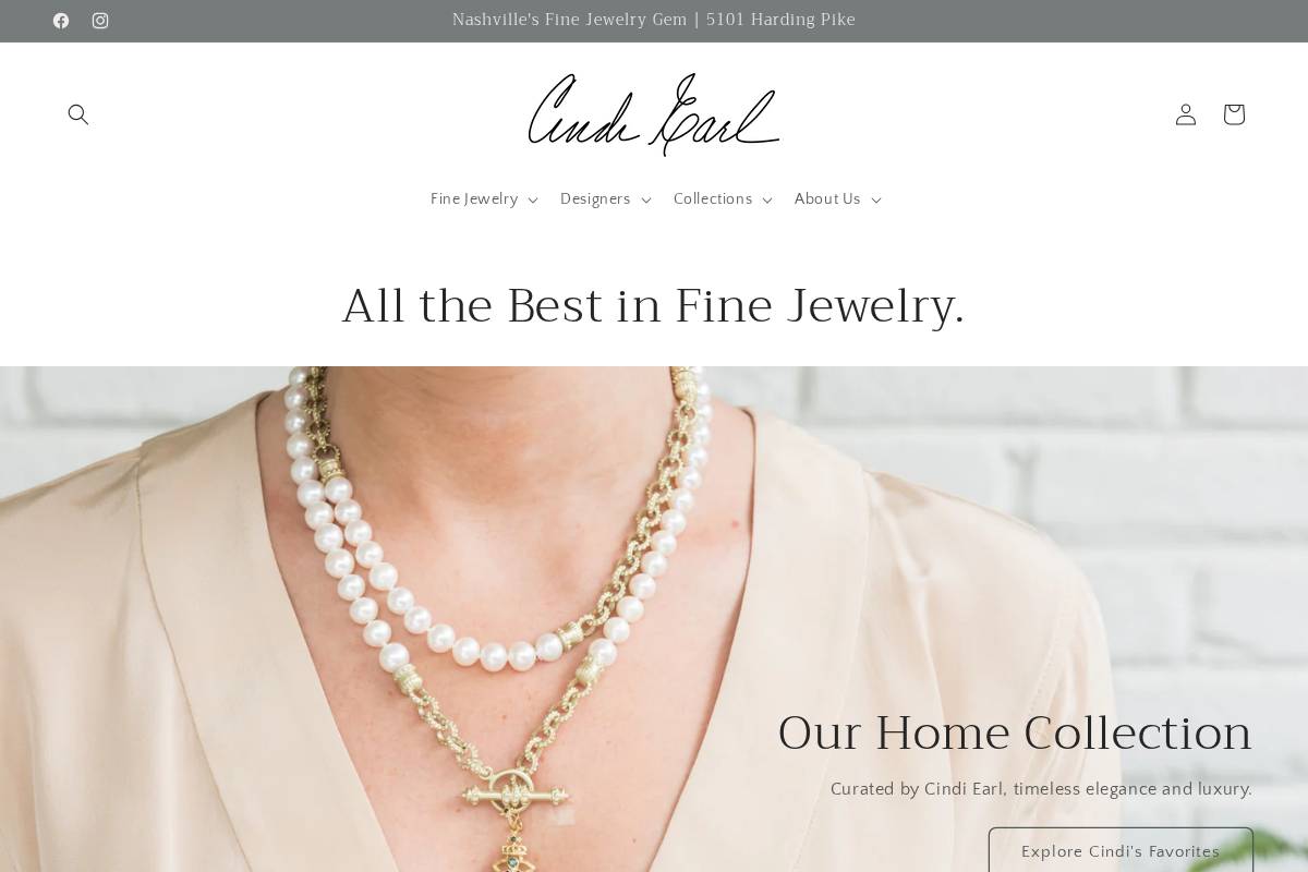 cindiearl.com homepage screenshot