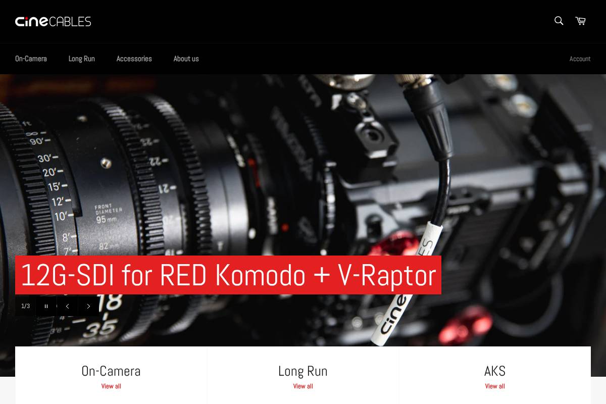 cinecables.co homepage screenshot