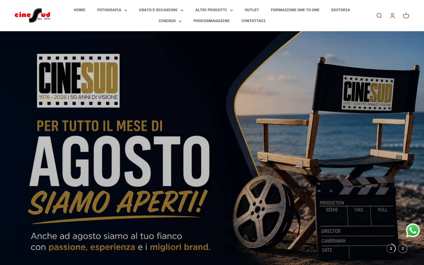 Cinesud homepage screenshot