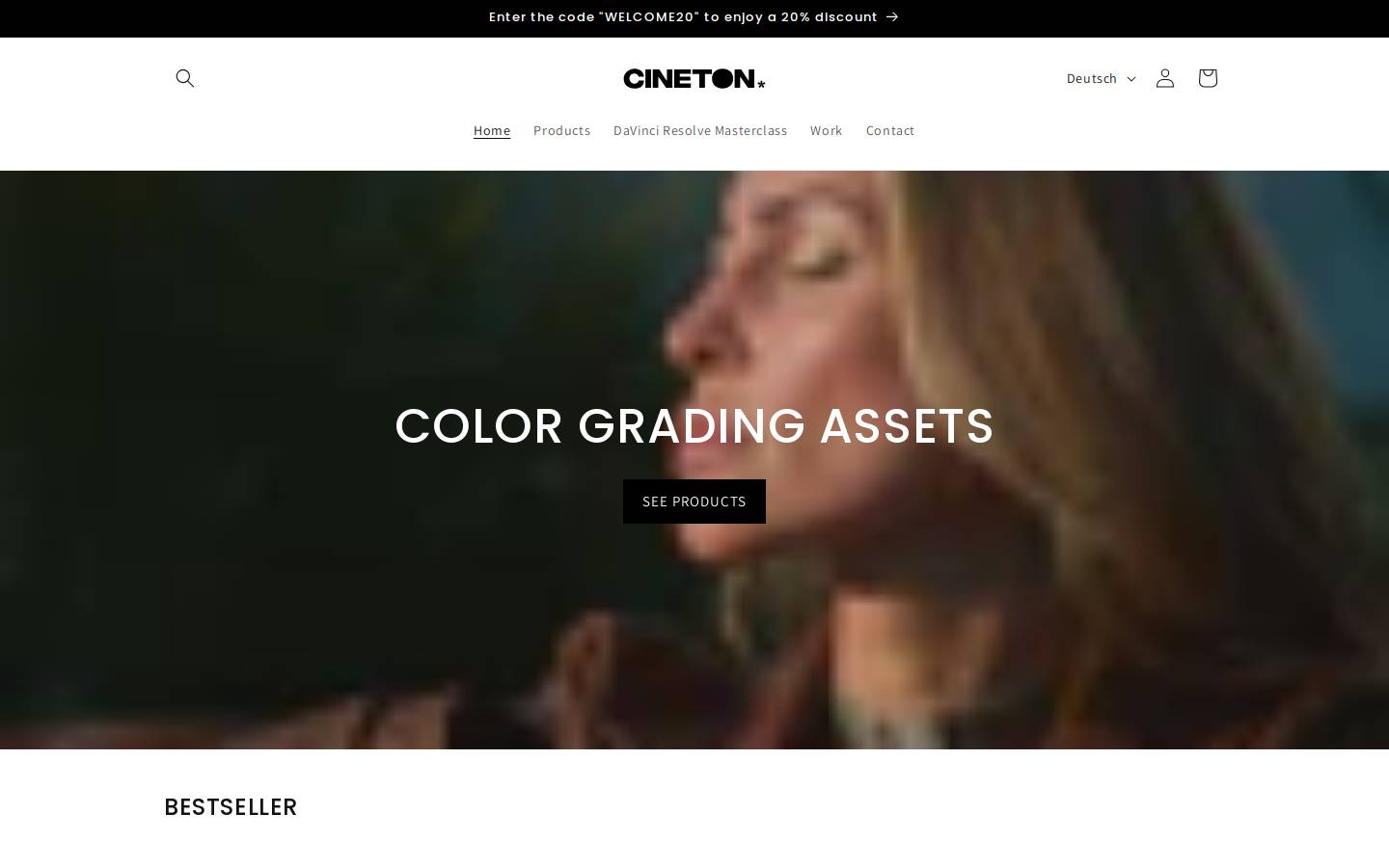 cineton.store homepage screenshot