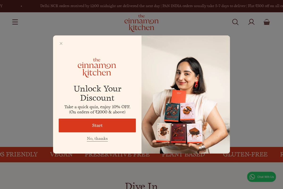 cinnamon.kitchen homepage screenshot