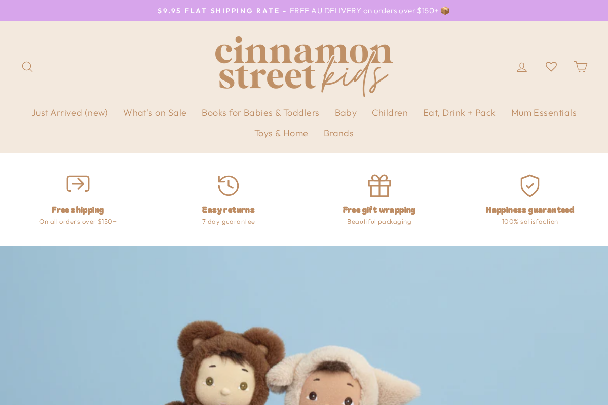 cinnamonstreetkids.com.au homepage screenshot