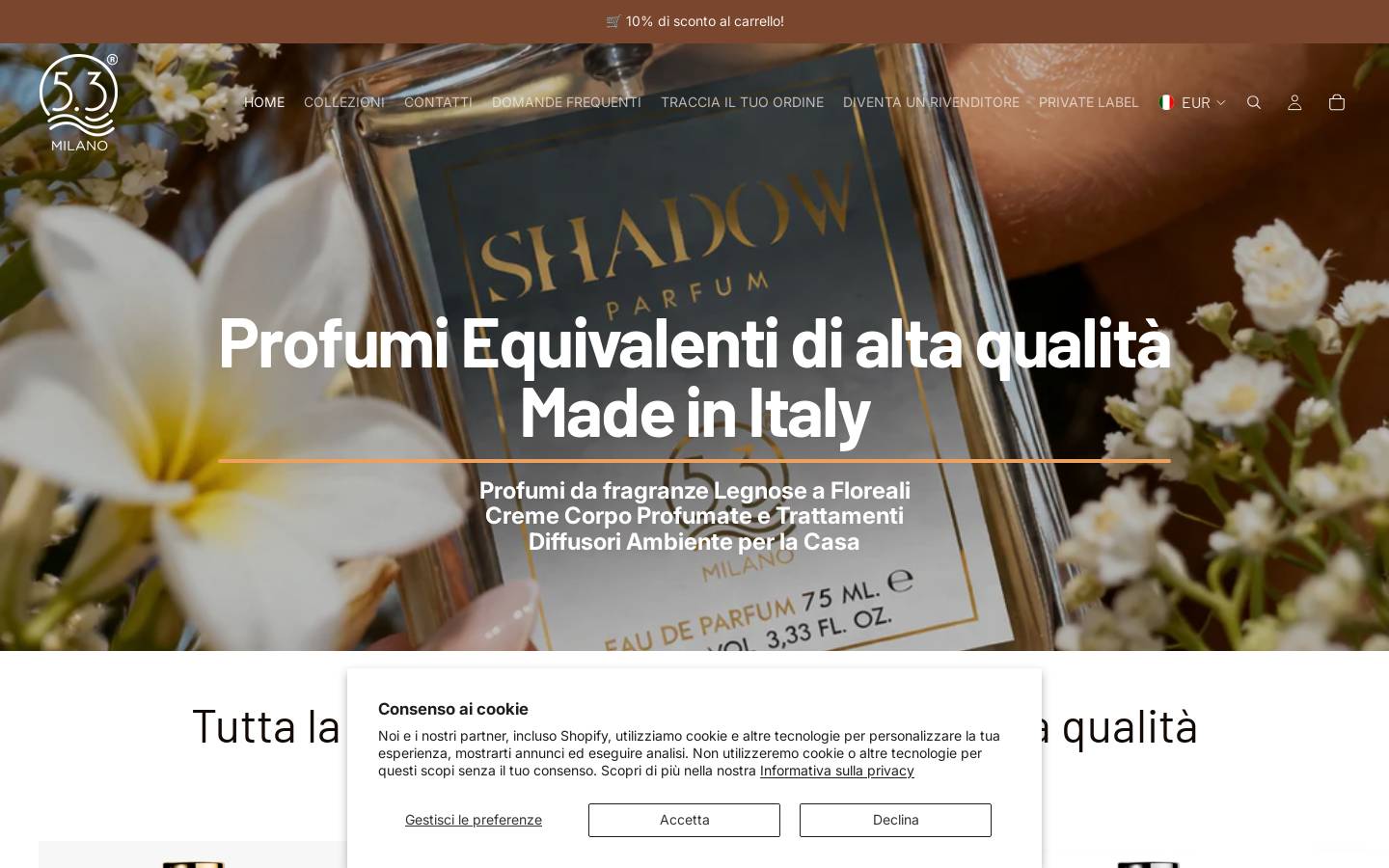 Cinquepuntotremilano homepage screenshot