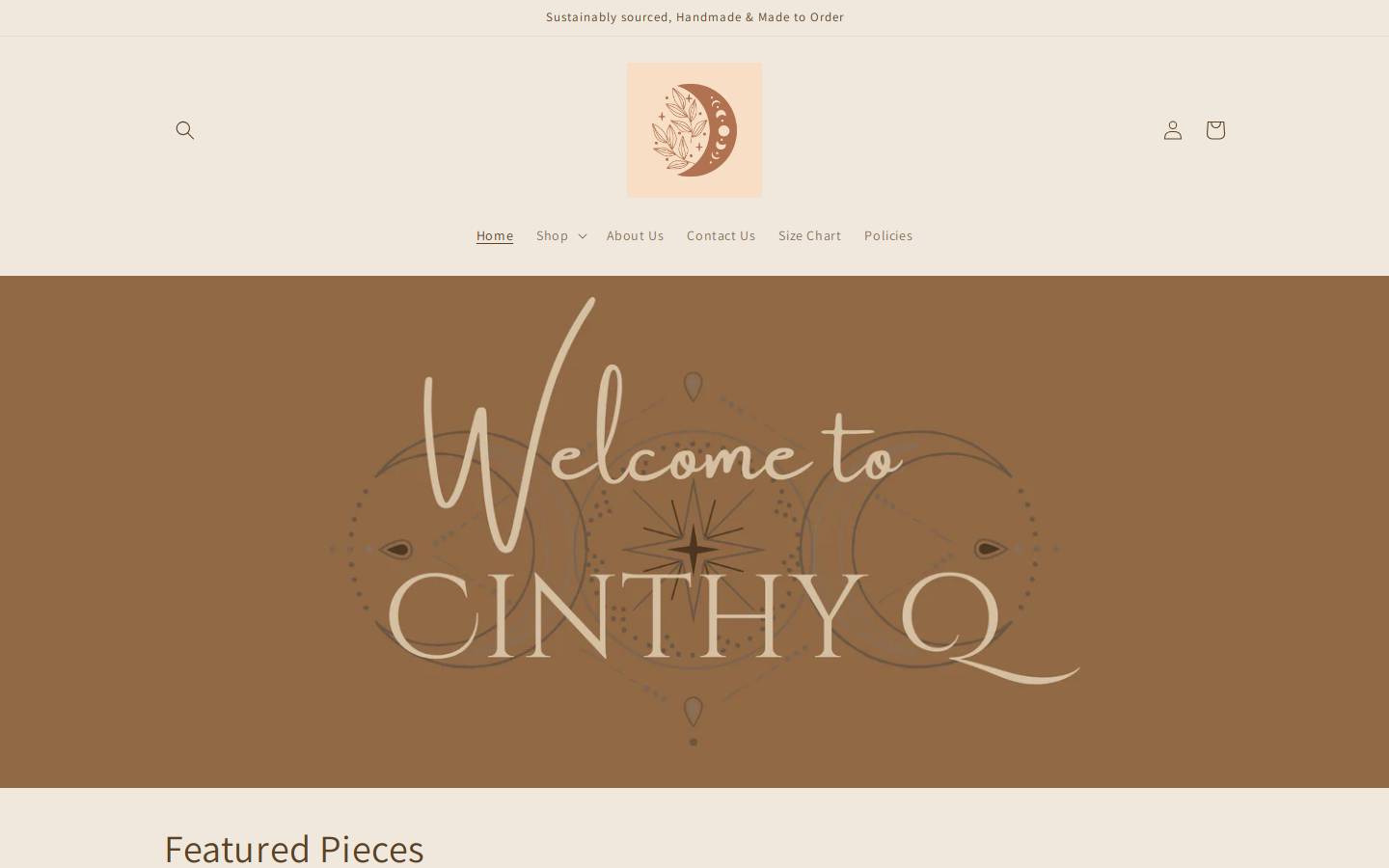 cinthyq.com homepage screenshot