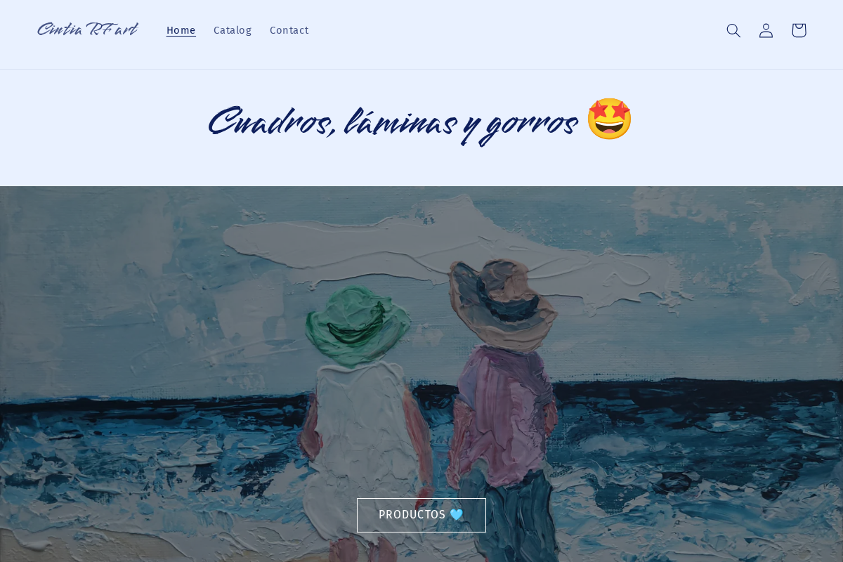 Cintia RF art homepage screenshot