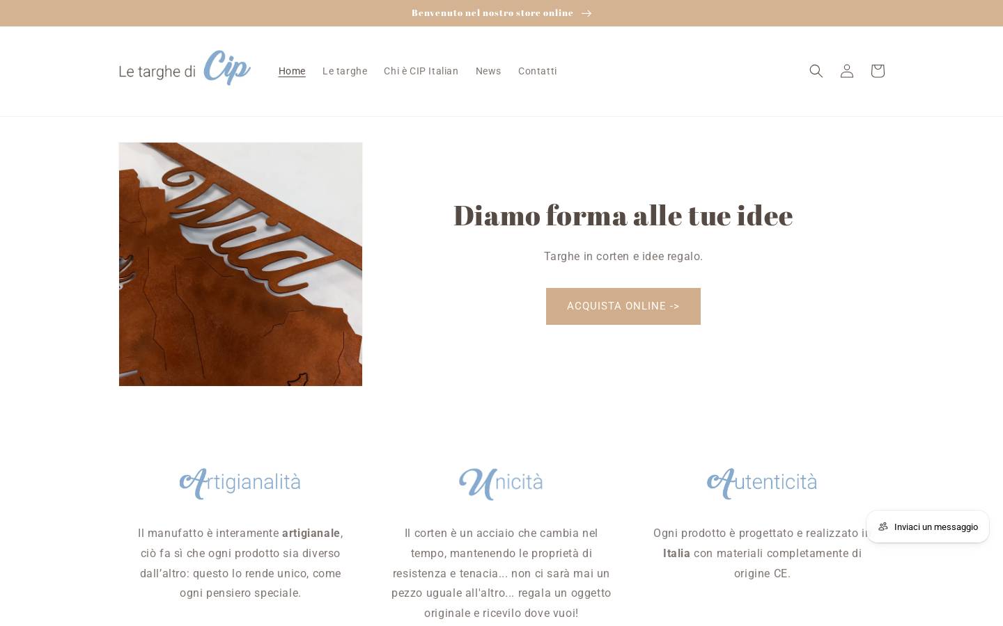 cip-italian.com homepage screenshot