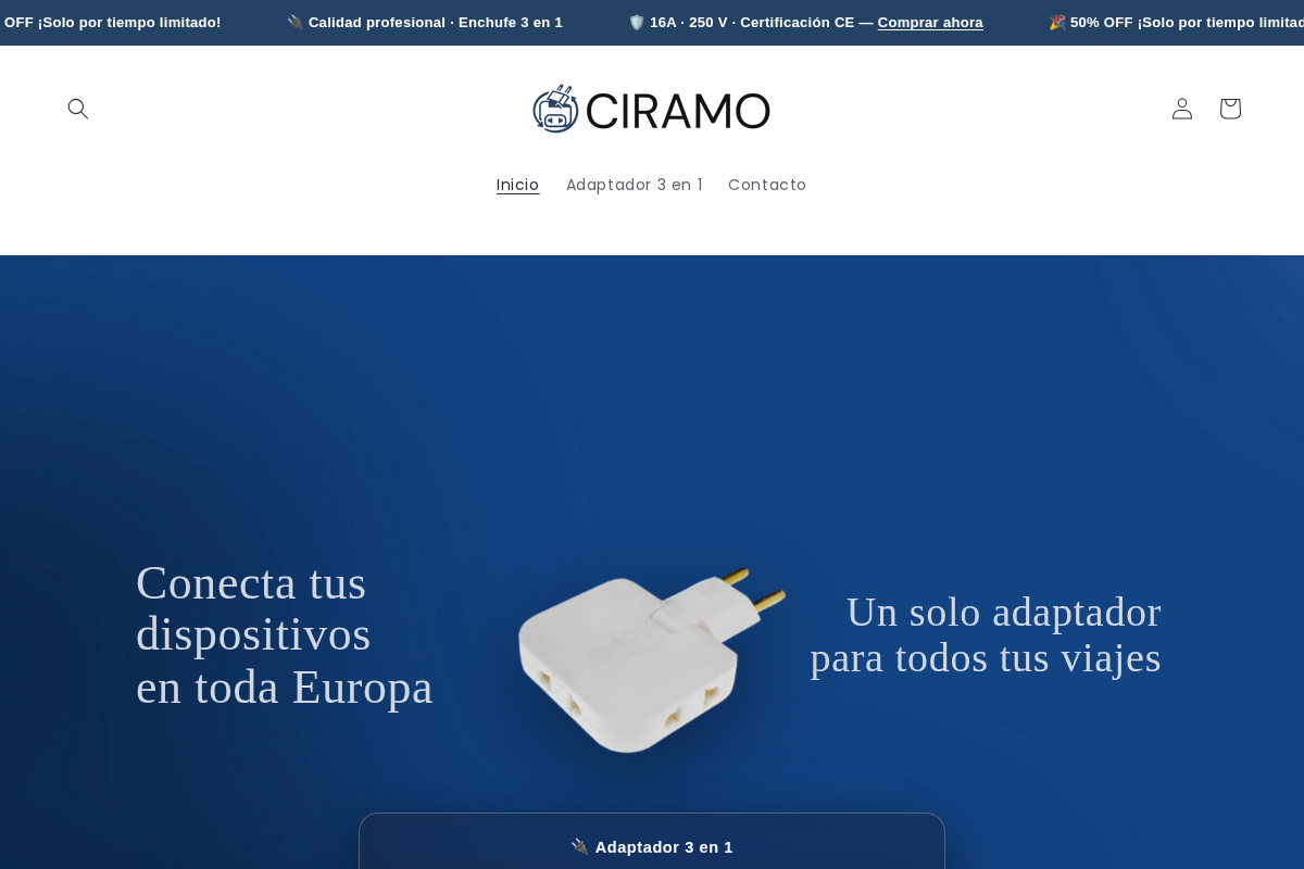 Ciramo homepage screenshot