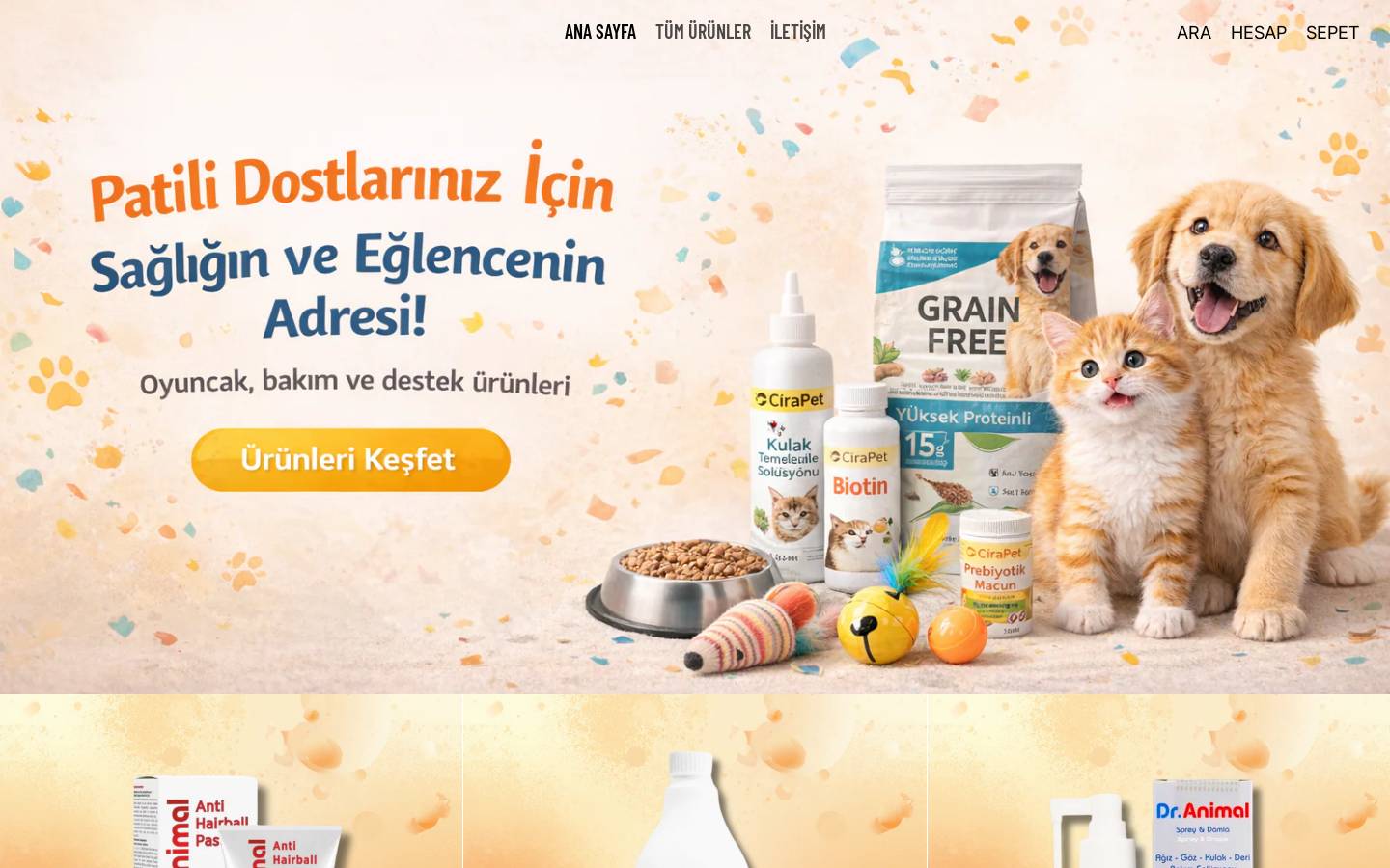 cirapet.com homepage screenshot
