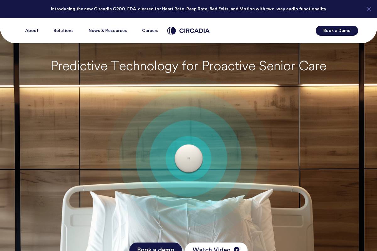 circadia.health homepage screenshot