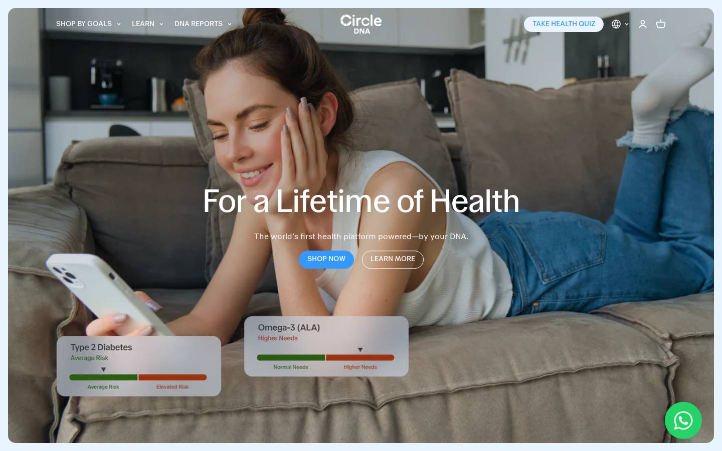CircleDNA homepage screenshot
