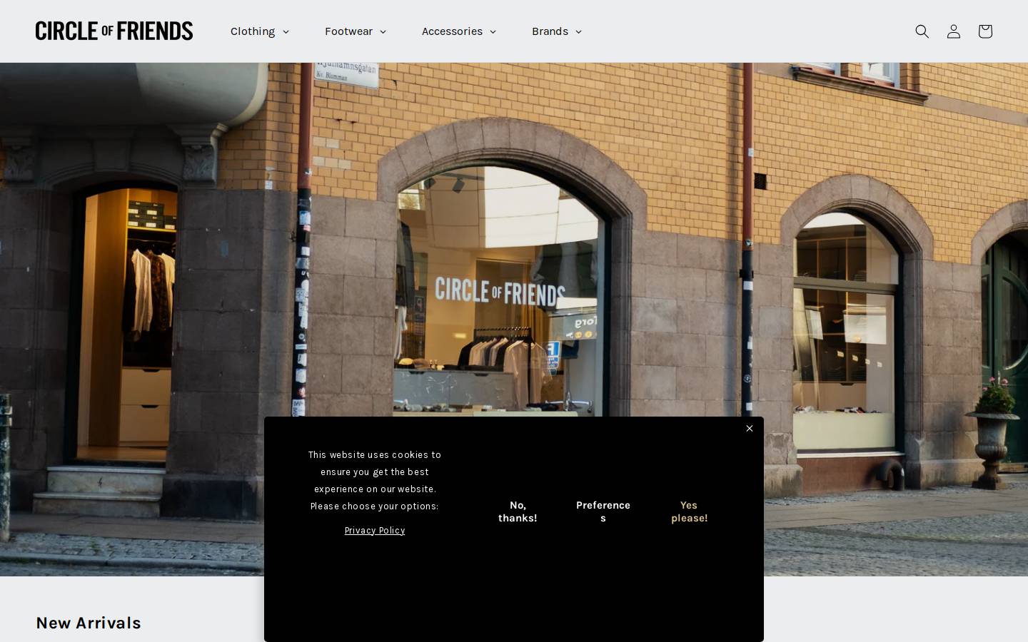 circleoffriendsshop.com homepage screenshot