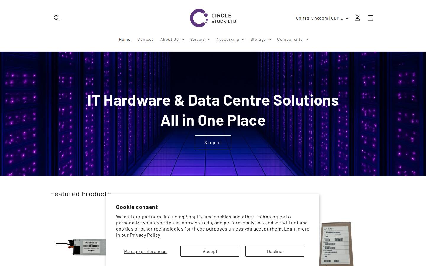 Circle Stock LTD homepage screenshot
