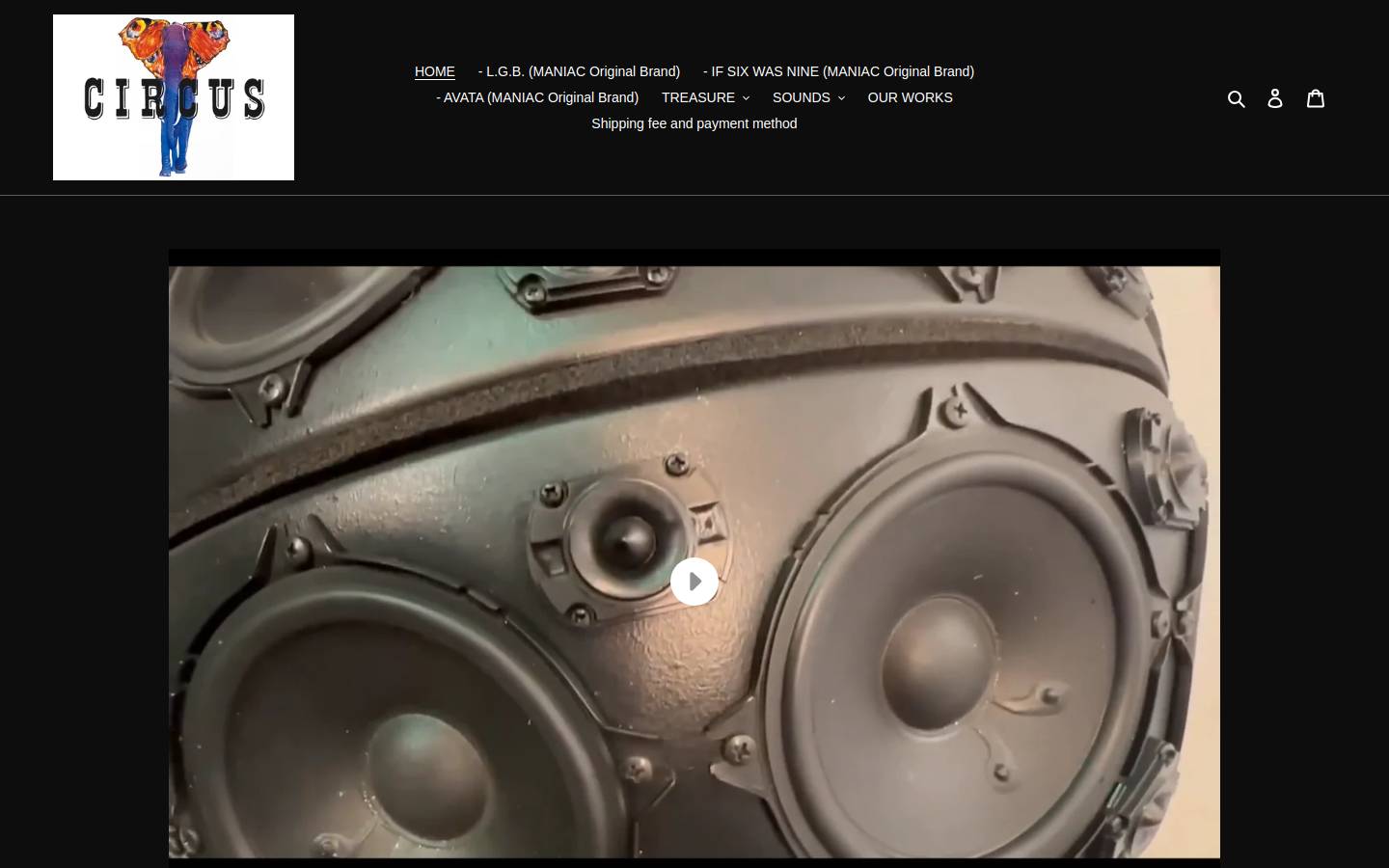 circusbymaniac.shop homepage screenshot