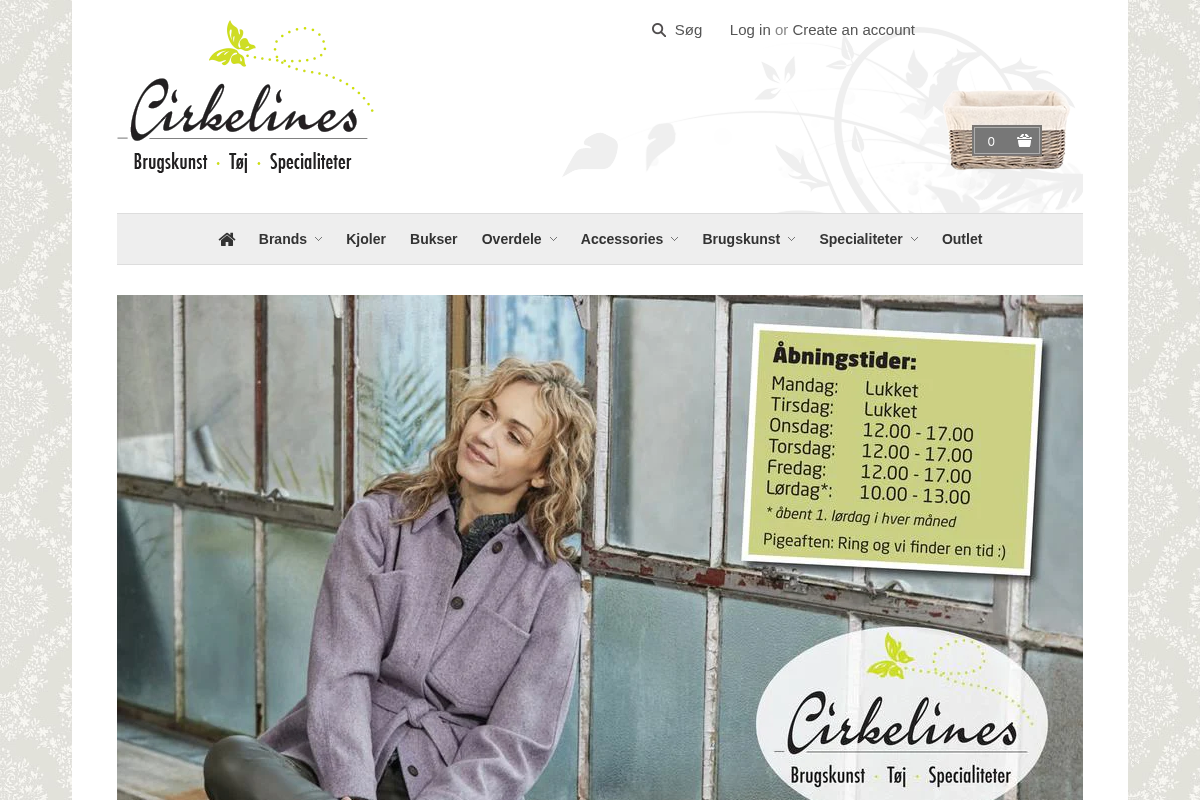Cirkelines homepage screenshot
