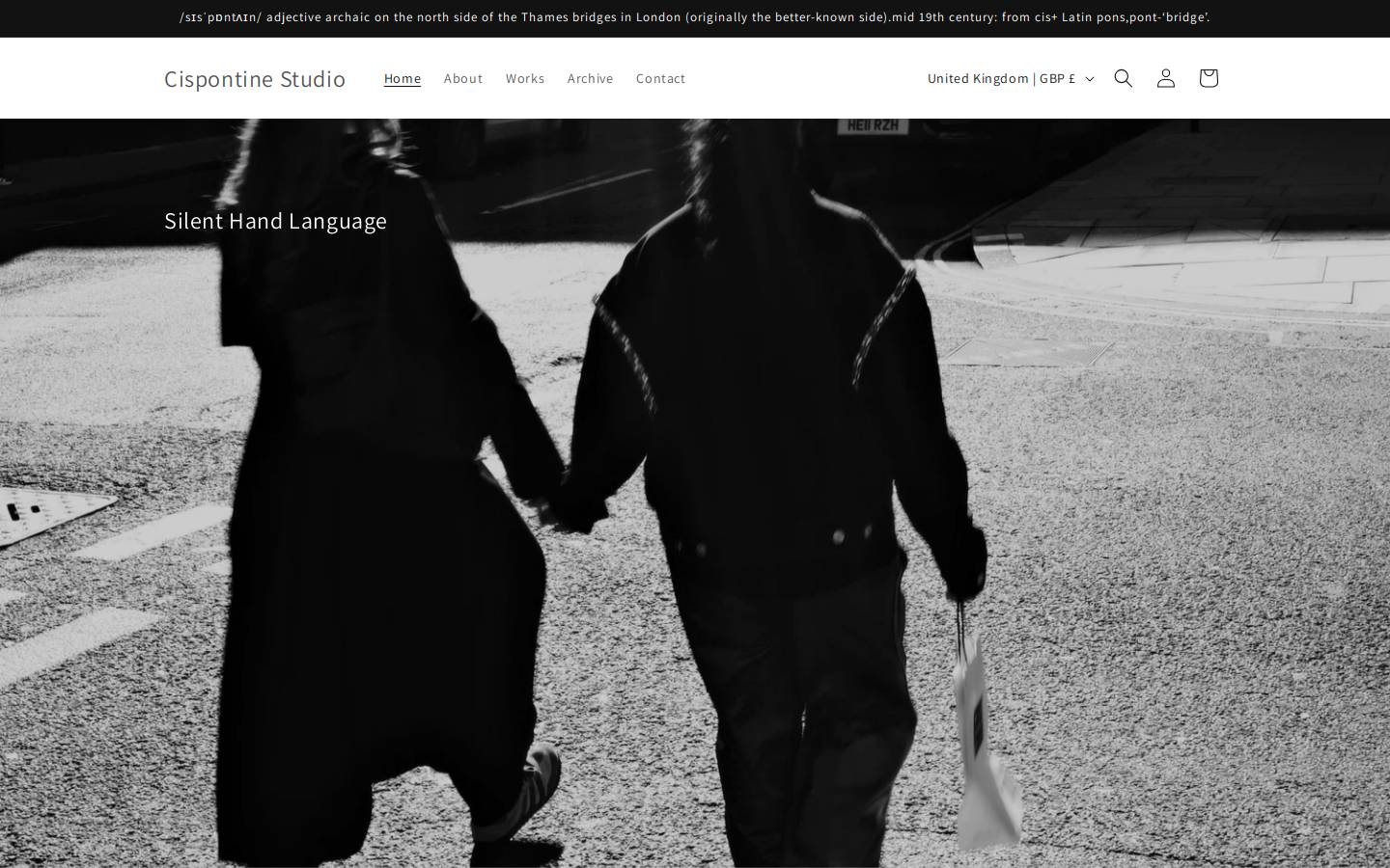 cispontinestudio.com homepage screenshot