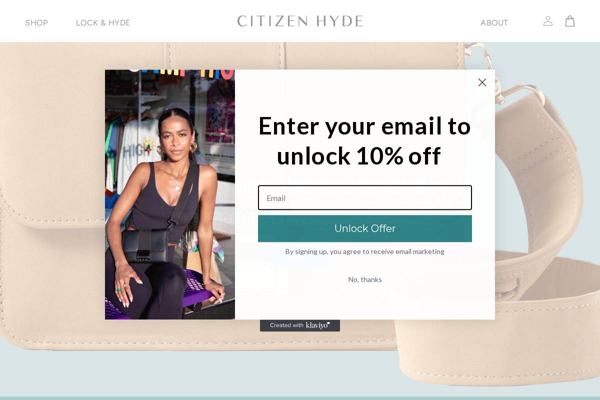 citizenhyde.com homepage screenshot