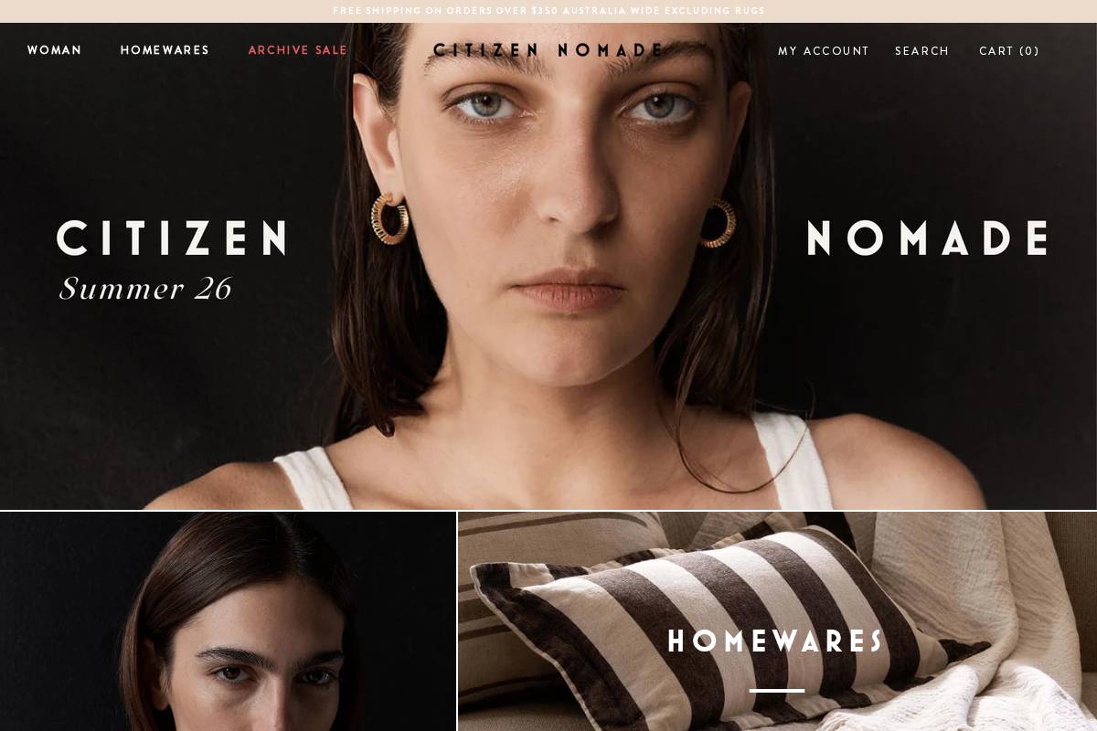 citizennomade.com homepage screenshot