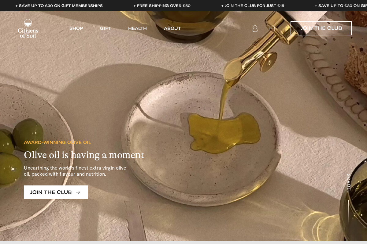 citizensofsoil.com homepage screenshot