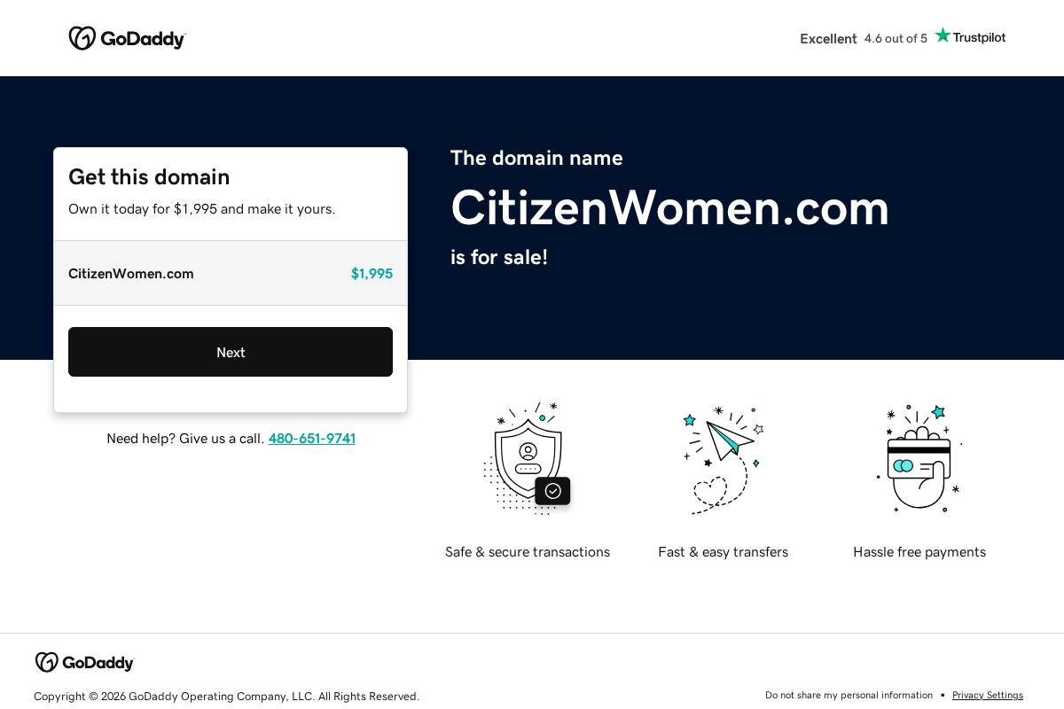 citizenwomen.com homepage screenshot