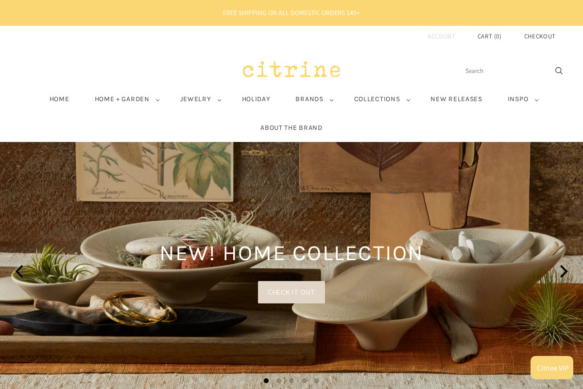 Citrine Retail homepage screenshot
