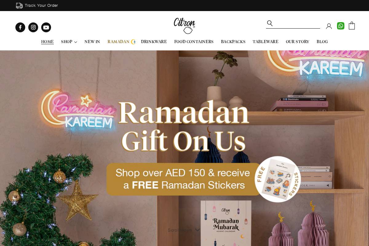 citron.ae homepage screenshot