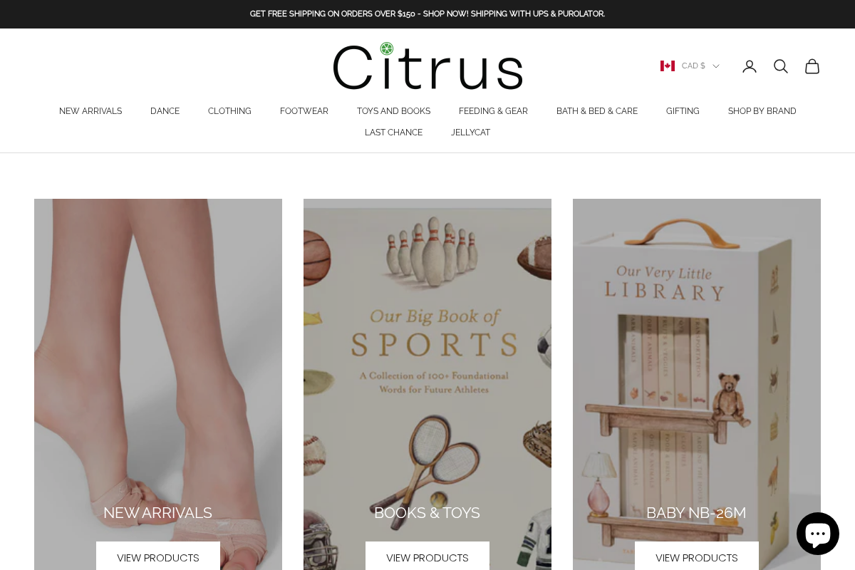 citruskids.ca homepage screenshot