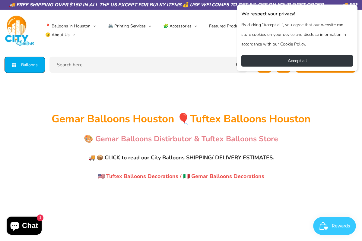 City Balloons homepage screenshot